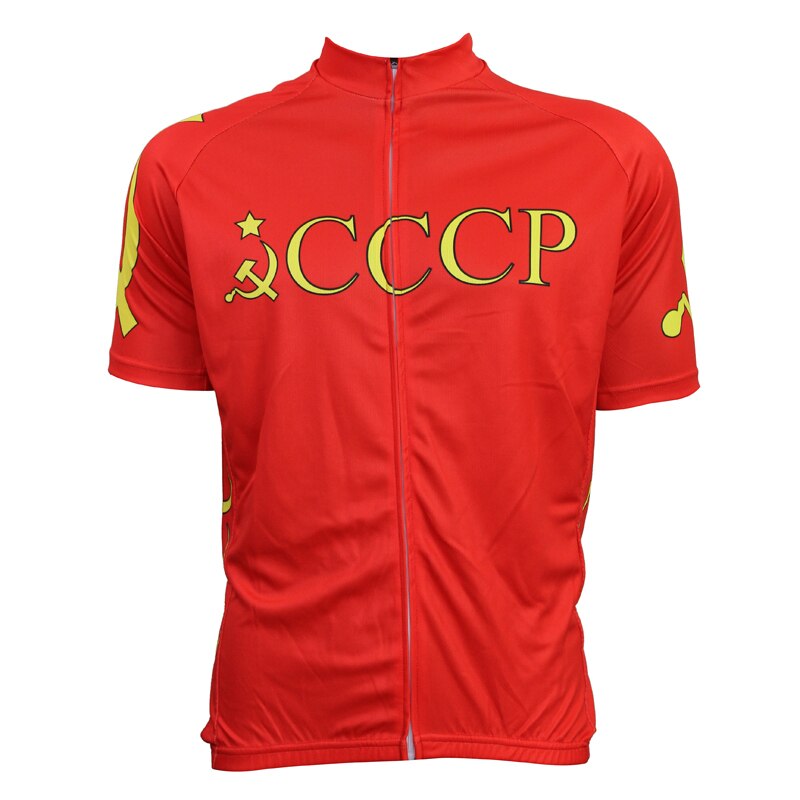 새로운 소련 CCCP Alien SportsWear Mens 사이클링 저지 사이클링 의류 자전거 셔츠 사이즈 2XS TO 5XL
